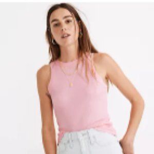 Madewell Brightside Tank XXS Pink Color Racerback Tank